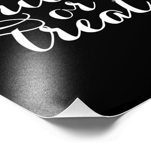 Trick oder Treat Chic | Halloween Art Print Fotodruck (Ecke)