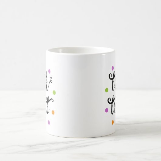 Trick oder Treat Confetti | Halloween Kaffeetasse (Mittel)