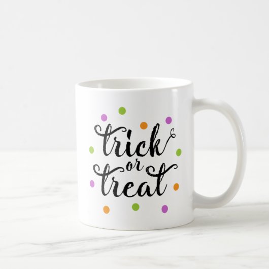 Trick oder Treat Confetti | Halloween Kaffeetasse (Rechts)