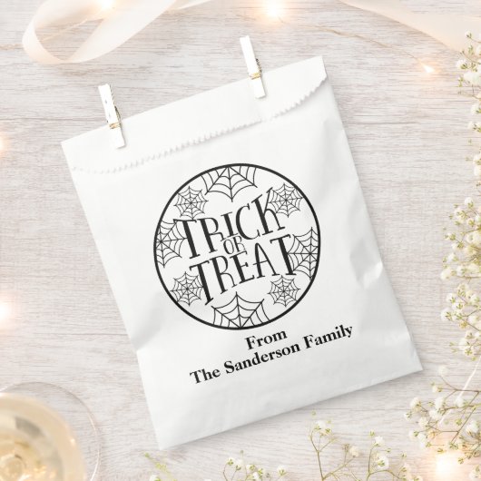 Trick oder Treat Custom Halloween Favor Bags Geschenktütchen (Ausgeschnitten)