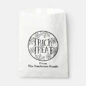 Trick oder Treat Custom Halloween Favor Bags Geschenktütchen (Vorderseite)
