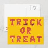 Trick oder Treat Decorween Postkarten (Vorne/Hinten)