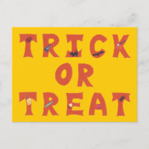 Trick oder Treat Decorween Postkarten