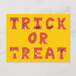 Trick oder Treat Decorween Postkarten
