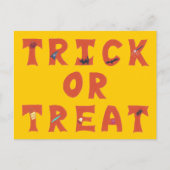 Trick oder Treat Decorween Postkarten (Vorderseite)