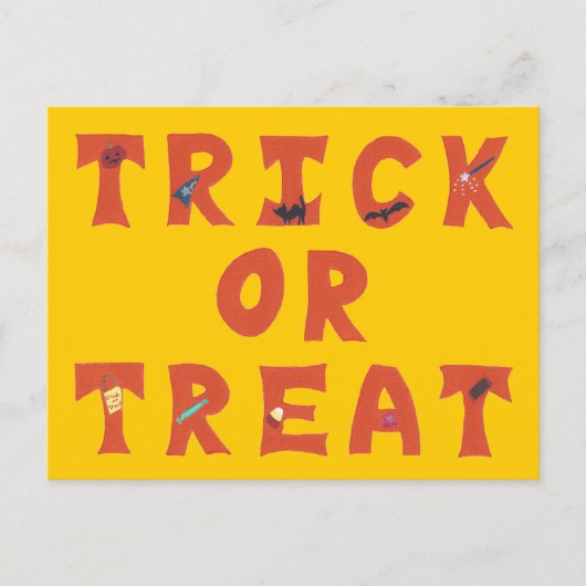 Trick oder Treat Decorween Postkarten (Vorderseite)