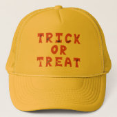 Trick oder Treat dekorierte Halloween-Hats Truckerkappe (Vorderseite)