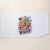 Trick oder Treat dich selbst Strandtuch (Vorderseite)