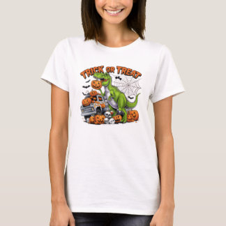 Trick oder Treat Dinosaur Halloween-T - Shirt