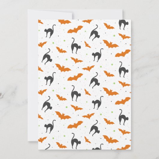 Trick oder Treat Drive durch Kinderdusche Einladun Einladung (Rückseite)