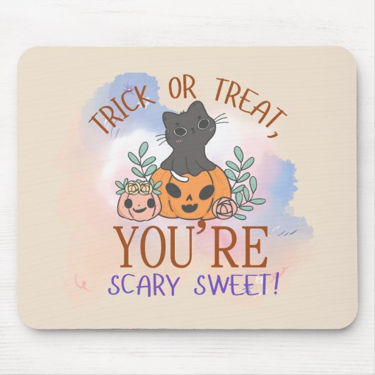 Trick oder Treat Du bist Beängstigend süß Mousepad (Vorne)
