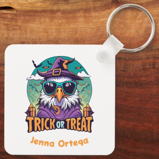 Trick oder Treat Eager - Beängstigende gute Zeiten Schlüsselanhänger (Rückseite)