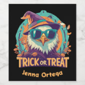 Trick oder Treat Eager - Fright Night Weinetikett (Einzelnes Label)
