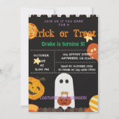 Trick oder Treat, Einladung zu Halloween (Vorderseite)