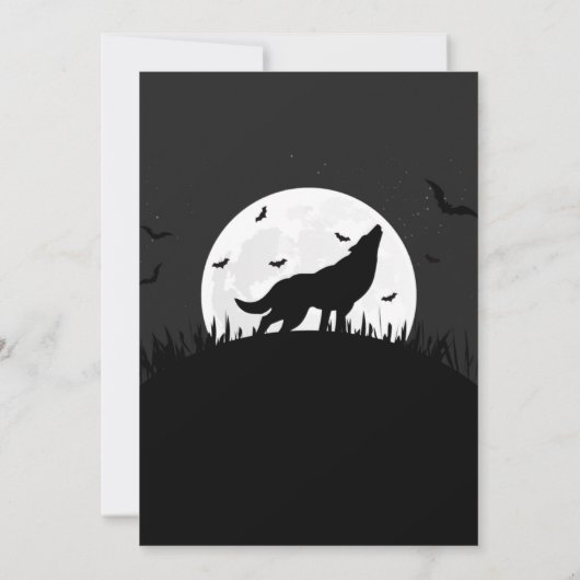 Trick oder Treat, Einladung zu Halloween (Rückseite)