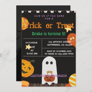 Trick oder Treat, Einladung zu Halloween