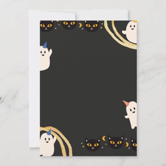 Trick oder Treat, Einladung zu Halloween (Rückseite)