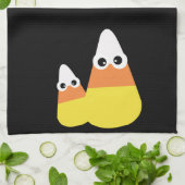 Trick oder Treat Fall oder Halloween Dekoration Geschirrtuch (Gefaltet)