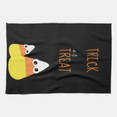 Trick oder Treat Fall oder Halloween Dekoration Geschirrtuch (Horizontal)