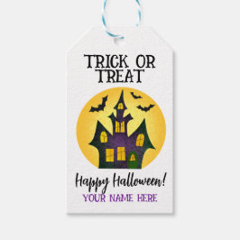 Trick oder Treat Favor Tag Geschenkanhänger