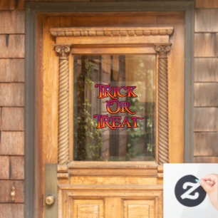 Trick oder Treat Fensteraufkleber