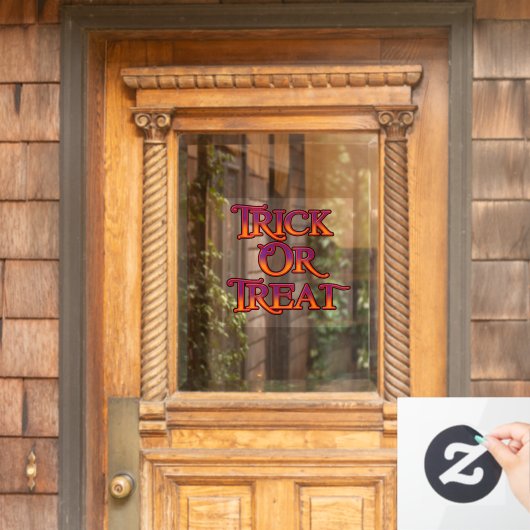 Trick oder Treat Fensteraufkleber (Haustür)