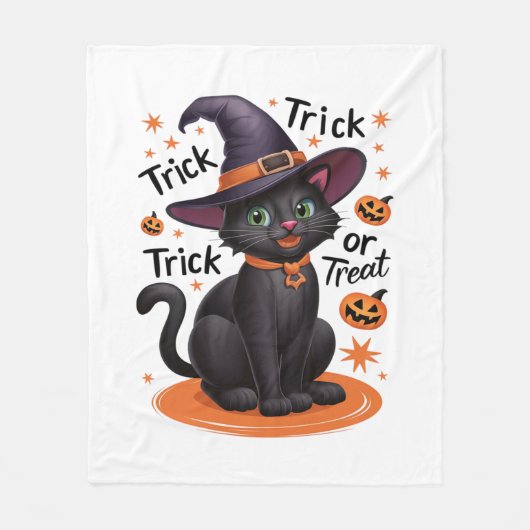 Trick oder Treat Fleecedecke (Vorderseite)