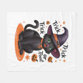 Trick oder Treat Fleecedecke (Vorderseite (Horizontal))