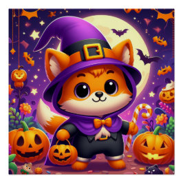Trick oder Treat Fox Poster