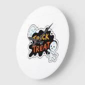 Trick oder Treat Fun Große Wanduhr (Winkel)