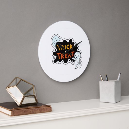 Trick oder Treat Fun Große Wanduhr (Büro)