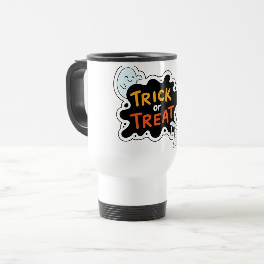 Trick oder Treat Fun Reisebecher (Vorderseite Links)