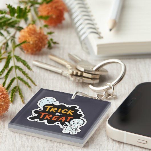 Trick oder Treat Fun Schlüsselanhänger (Vorderseite rechts)