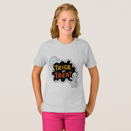 Trick oder Treat Fun T-Shirt (Vorne ganz)