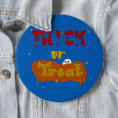 Trick oder Treat Funny Boo Halloween Button (Beispiel)