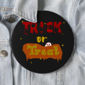 Trick oder Treat Funny Boo Halloween Button (Beispiel)