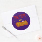 Trick oder Treat Funny Boo Halloween Sticker (Umschlag)