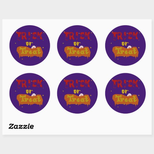 Trick oder Treat Funny Boo Halloween Sticker (Blatt)