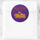 Trick oder Treat Funny Boo Halloween Sticker (Tasche)