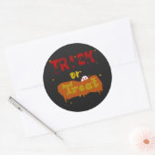 Trick oder Treat Funny Boo Halloween Sticker (Umschlag)
