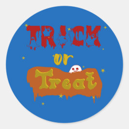 Trick oder Treat Funny Boo Halloween Sticker