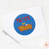 Trick oder Treat Funny Boo Halloween Sticker (Umschlag)
