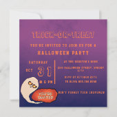 Trick oder Treat | Funny Halloween Einladung (Vorderseite)