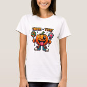 Trick oder Treat Funny T-Shirt (Vorderseite)