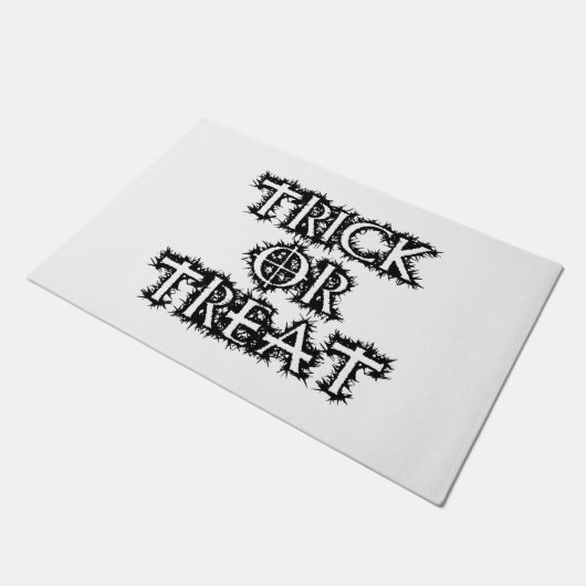 Trick oder Treat Fußmatte (Schrägansicht)