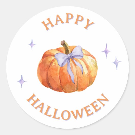 Trick oder Treat Gastgeschenk Bag Halloween Sticke Runder Aufkleber (Vorderseite)