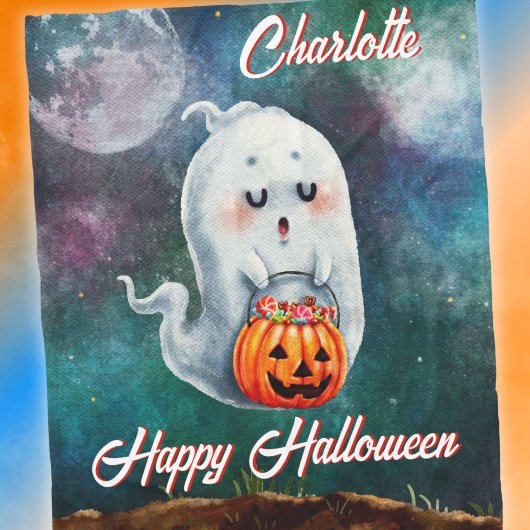 Trick oder Treat, Geister sind süß glücklich Hallo Fleecedecke