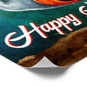 Trick oder Treat, Geister sind süß glücklich Hallo Poster (Ecke)