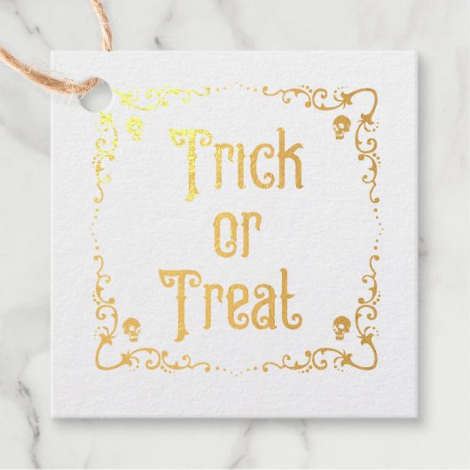 Trick oder Treat Geschenkanhänger (Vorderseite)