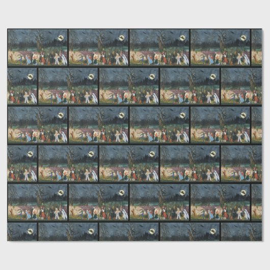 "Trick oder Treat!" Geschenkpapier (Flach)